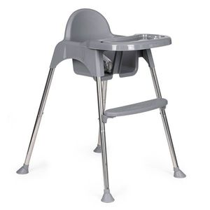 Dětská jídelní židle 2v1 KOMBICHAIR EcoToys šedá vyobraziť