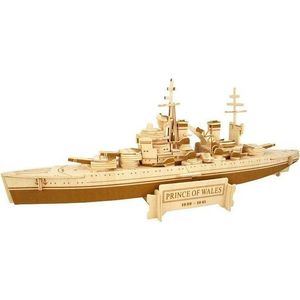 Dřevěné 3D puzzle bitevní loď Prince of Wales vyobraziť