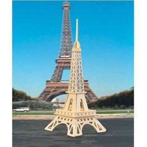 Dřevěné 3D puzzle Eiffelova věž I vyobraziť