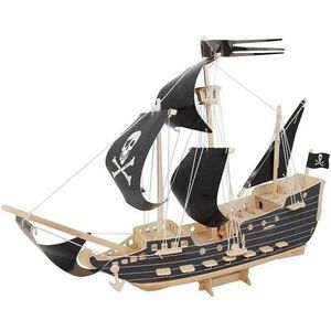 Dřevěné 3D puzzle Pirátská loď vyobraziť