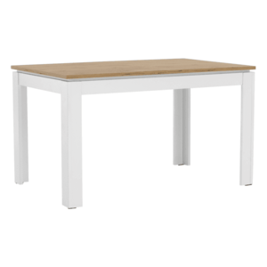 Rozkladací stôl, biela/dub wotan 135-184x86 cm, VILGO vyobraziť