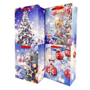 TORO Papierová darčeková taška TORO 23x18x10cm MIX vianočný sneh vyobraziť