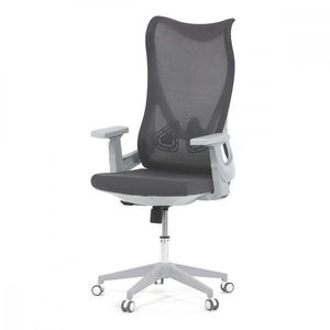 AUTRONIC KA-S248 GREY Židle kancelářská, šedý MESH, bílý plast, plastový kříž vyobraziť