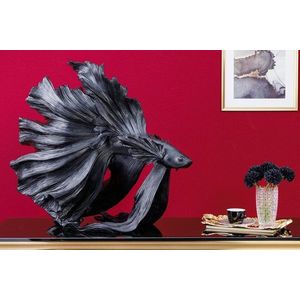Dekoračná socha rybka TEJE Dekorhome Čierna vyobraziť
