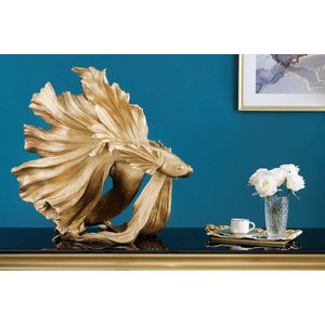 Dekoračná socha rybka TEJE Dekorhome Zlatá vyobraziť