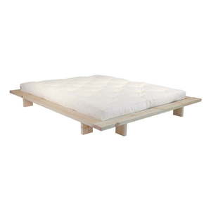 Dvojlôžková posteľ z borovicového dreva s roštom 160x200 cm Japan – Karup Design vyobraziť