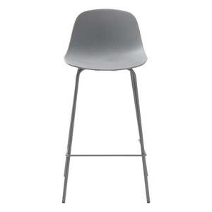 Sivá plastová barová stolička 92, 5 cm Whitby – Unique Furniture vyobraziť