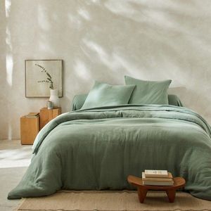 Jednofarebné posteľná bielizeň z bavlnenej gázoviny vyobraziť