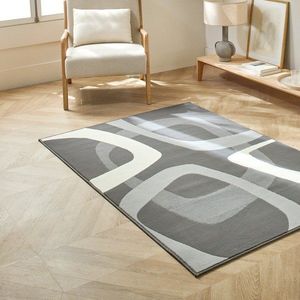 Obdĺžnikový koberec s retro motívom vyobraziť