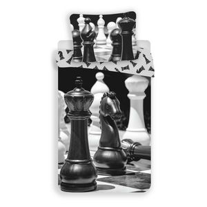 Jerry Fabrics Bavlnené obliečky Šachy, 140 x 200 cm, 70 x 90 cm vyobraziť