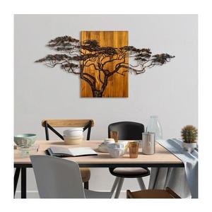 Nástenná dekorácia 144x70 cm strom drevo/kov vyobraziť