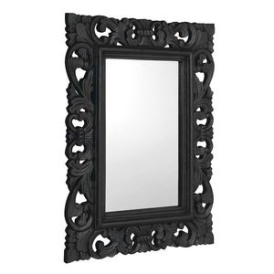 SAPHO - SAMBLUNG zrkadlo v ráme, 60x80cm, čierna IN128 vyobraziť