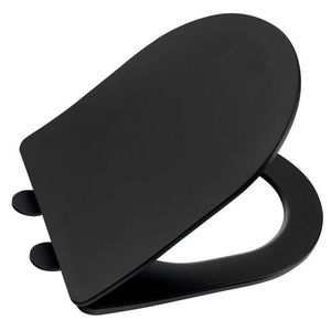 SAPHO - PACO WC sedátko, SLIM, Soft Close, čierna mat PCS1012B vyobraziť