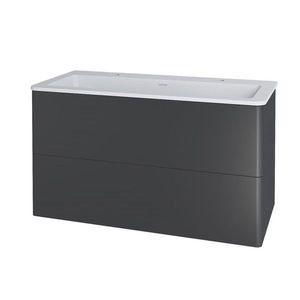 MEREO - Siena, kúpeľňová skrinka s umývadlom z liateho mramoru 101 cm, antracit mat CN432M2 vyobraziť