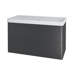 MEREO - Siena, kúpeľňová skrinka s keramickým umývadlom 101 cm, antracit mat CN4321 vyobraziť