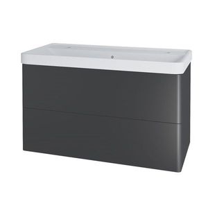 MEREO - Siena, kúpeľňová skrinka s keramickým umývadlom 101 cm, antracit mat CN4322 vyobraziť
