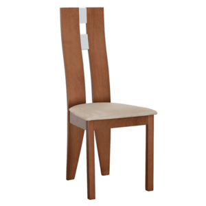 Drevená stolička, čerešňa/látka béžová, BONA NEW vyobraziť