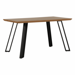 Jedálenský stôl, dub/čierna, 140x83 cm, PEDAL vyobraziť