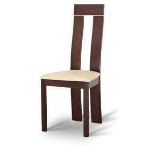 KONDELA Desi jedálenská stolička orech / béžová vyobraziť