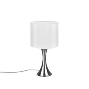 Trio Lighting Stolná lampa Sabia, Ø 20 cm, biela/niklová vyobraziť