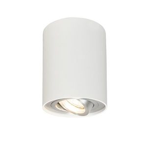 Moderné bodové svietidlo biele a oceľové, otočné a sklopné - Rondoo up vyobraziť