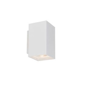 Moderné nástenné svietidlo hranaté biele - Sandy vyobraziť