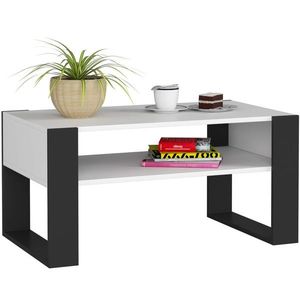 Konferenční stolek DOMI bílý/černý vyobraziť