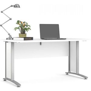 Psací stůl Office I bílý/stříbrno-šedý vyobraziť