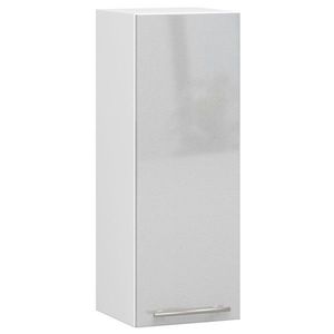 Závěsná kuchyňská skříňka Olivie W 30 cm bílá/metalický lesk vyobraziť