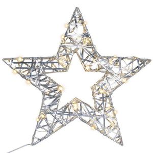 Nexos 85998 Vianočná hviezda s časovačom- teple biela, 30 LED, 40 cm vyobraziť
