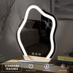 Ireda Stolné LED zrkadlo s dotykovým ovládaním, 44x55 cm vyobraziť