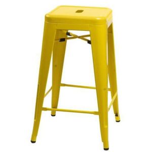 ArtD Barová stolička PARIS 66 cm inšpirovaná Tolix | žltá vyobraziť