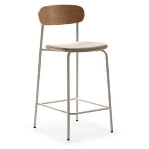 Barové stoličky v súprave 2 ks v béžovo-prírodnej farbe (výška sedadla 66 cm) Adriana – Marckeric vyobraziť