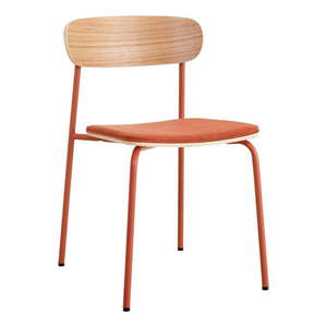 Jedálenské stoličky v súprave 2 ks v červeno-prírodnej farbe Adriana – Marckeric vyobraziť