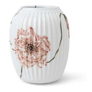 Biela porcelánová váza Kähler Design Poppy, výška 21 cm vyobraziť