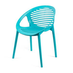 Tyrkysovomodrá plastová záhradná stolička Joanna – Bonami Selection vyobraziť
