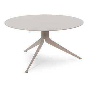 Sivo-béžový kovový okrúhly konferenčný stolík ø 76 cm Daley – Spinder Design vyobraziť