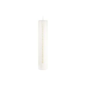 Biela adventná sviečka s číslami Unipar, doba horenia 70 h vyobraziť