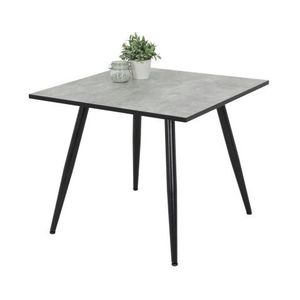 Štvorcový jedálenský stôl Alena 90x90 cm, šedý beton% vyobraziť