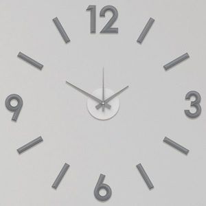 Sconto Nástenné nalepovacie hodiny KAPPA sivá vyobraziť