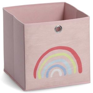 Sconto Detský úložný box ROSY RAINBOW ružová vyobraziť