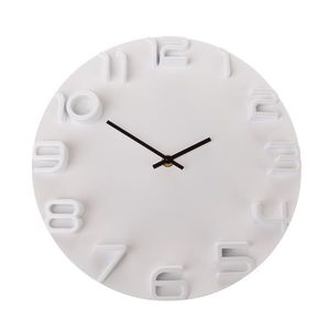 Sconto Nástenné hodiny METALLIC biela, ⌀ 31 cm vyobraziť