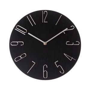 Sconto Nástenné hodiny METALLIC čierna, ⌀ 34 cm vyobraziť