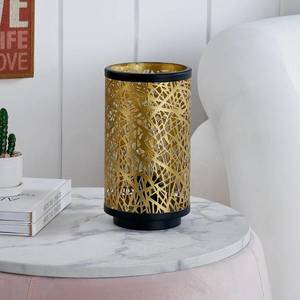 Lindby Lindby Yonah stolová lampa kov čierna zlatá vyobraziť