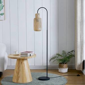 Lindby Lindby Venora stojacia lampa tienidlo bambus 1-pl. vyobraziť