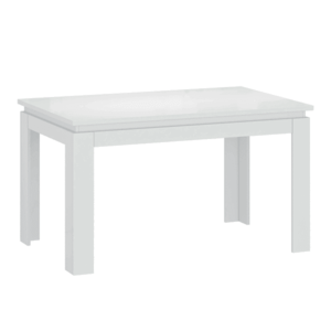 Rozkladací stôl, biela, 135-184x86 cm, LINDY vyobraziť