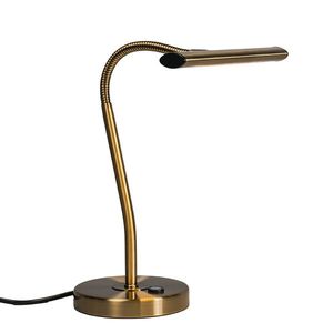 Stolná lampa Art Deco bronzová vrátane LED - tablo vyobraziť
