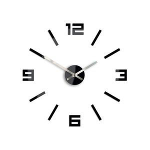 Moderné nástenné hodiny ARABIC BLACK black (nalepovacie hodiny na stenu) vyobraziť