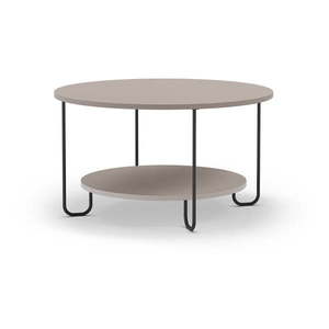 Sivý okrúhly konferenčný stolík ø 80 cm Tonka – Marckeric vyobraziť