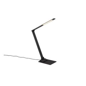 Čierna LED stmievateľná stolová lampa (výška 72 cm) Travis – Trio vyobraziť